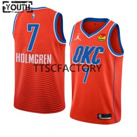 Dres Oklahoma City Thunder Chet Holmgren 7 Nike 2022-23 Statement Edition Naranča Swingman - Dječji